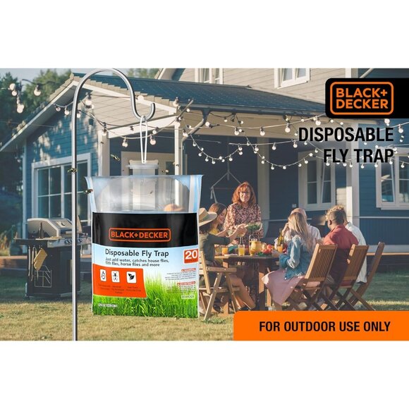 Outdoor Fly Trap / Fly Catcher - Hanging Style (4 Pack) Disposable - Picture 3 of 7